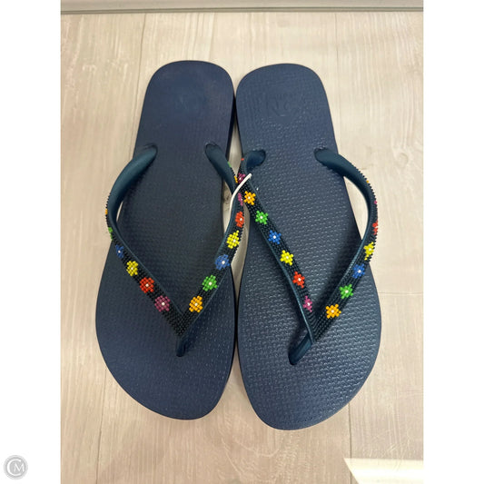 Sandals Flip Flops By Old Navy In Blue, Size: 10