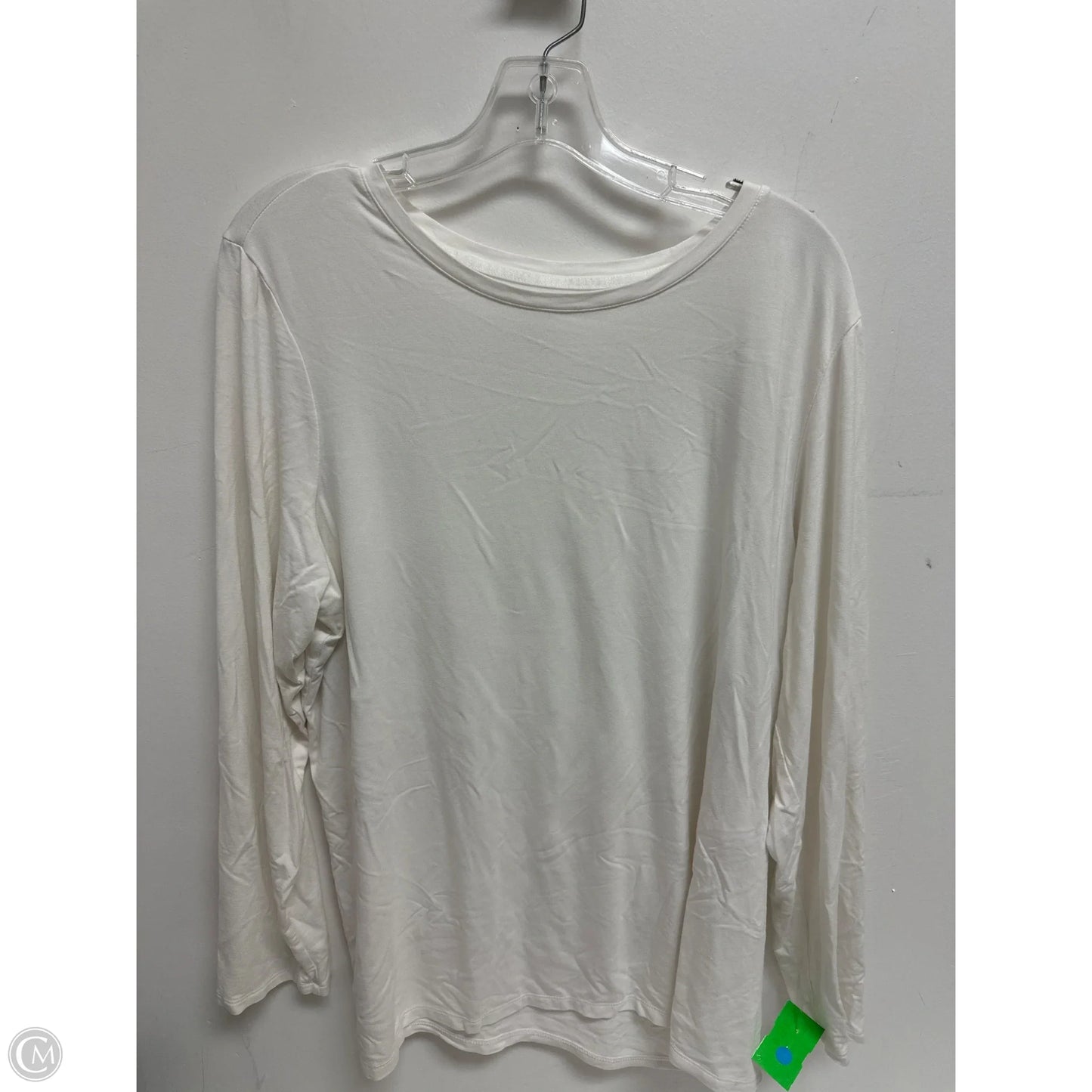 Top Long Sleeve By Chicos In Cream, Size: 1x