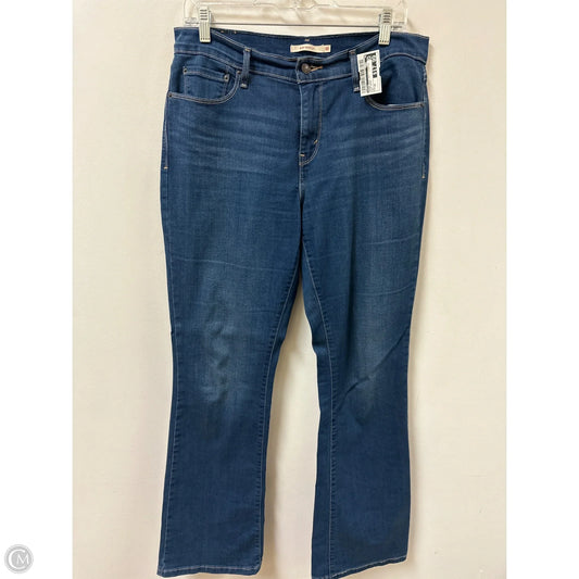 Jeans Boot Cut By Levis In Blue Denim, Size: 10
