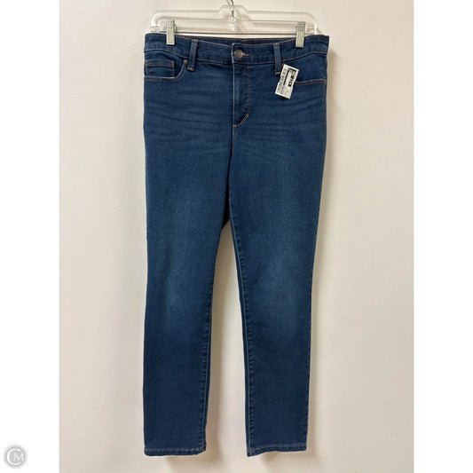 Jeans Straight By Bandolino In Blue Denim, Size: 10