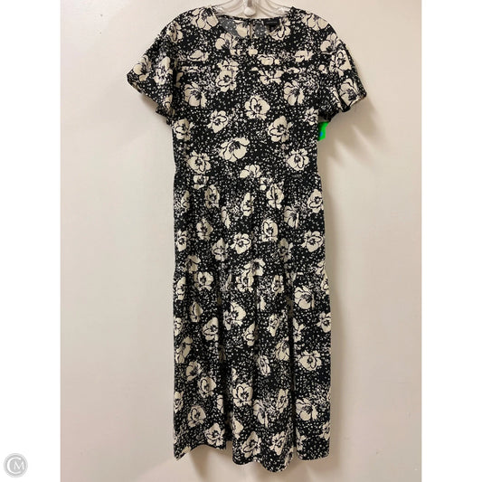 Dress Casual Midi By Who What Wear In Black & White, Size: M
