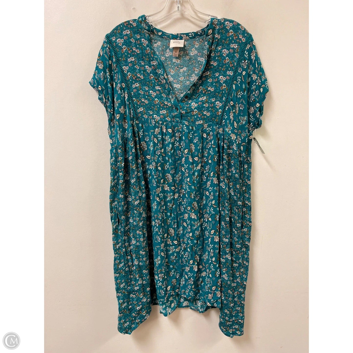 Dress Casual Short By Knox Rose In Teal, Size: M
