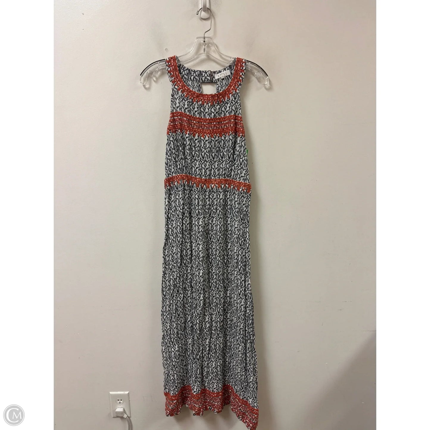 Dress Casual Midi By Thml In Black & White, Size: M