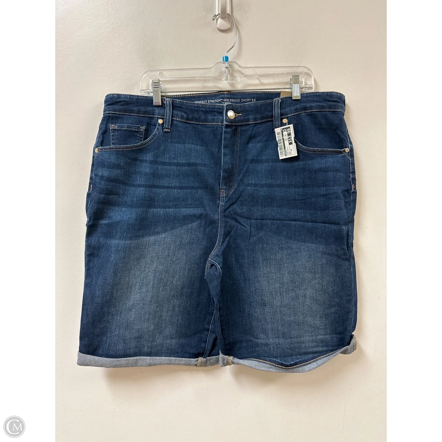 Shorts By Chicos In Blue Denim, Size: 18