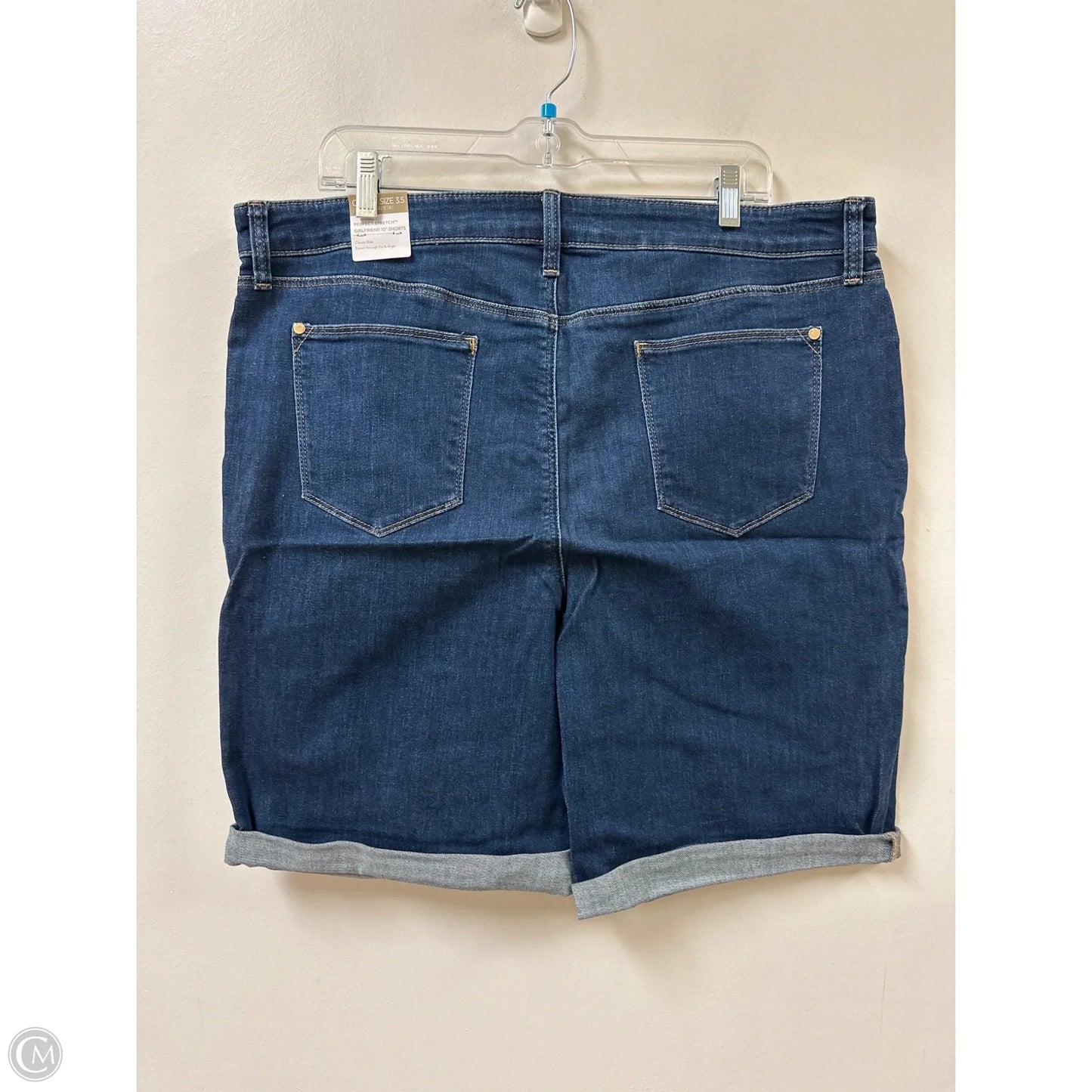 Shorts By Chicos In Blue Denim, Size: 18