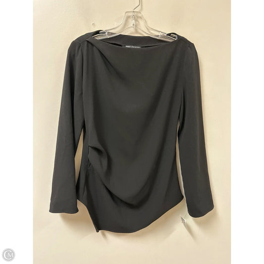 Top Long Sleeve By Zara In Black, Size: S