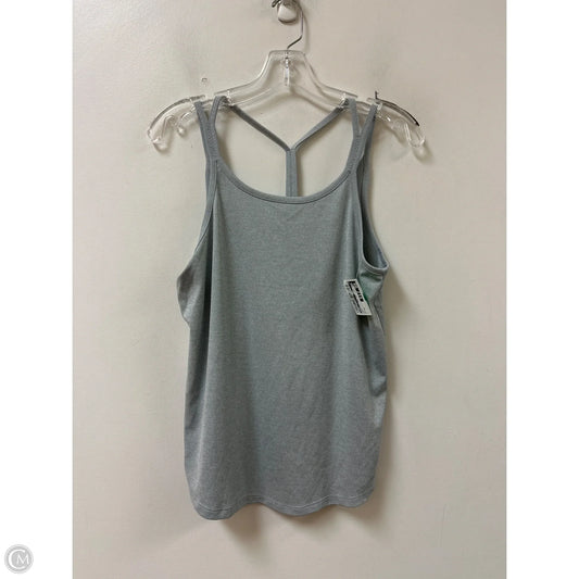 Athletic Tank Top By Nike In Grey, Size: M