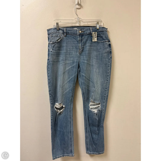 Jeans Boyfriend By Old Navy In Blue Denim, Size: 12