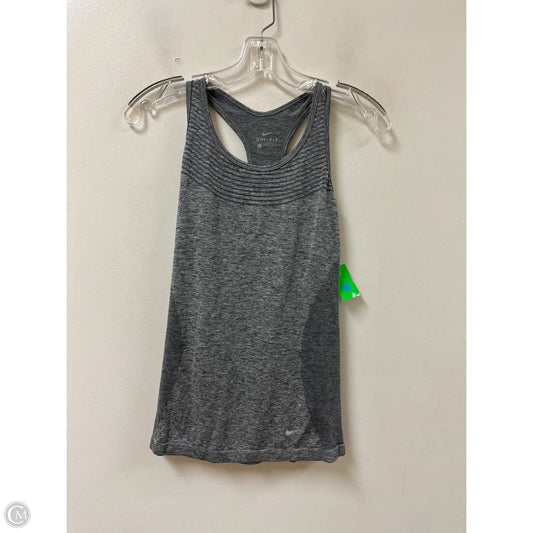 Athletic Tank Top By Nike In Grey, Size: M