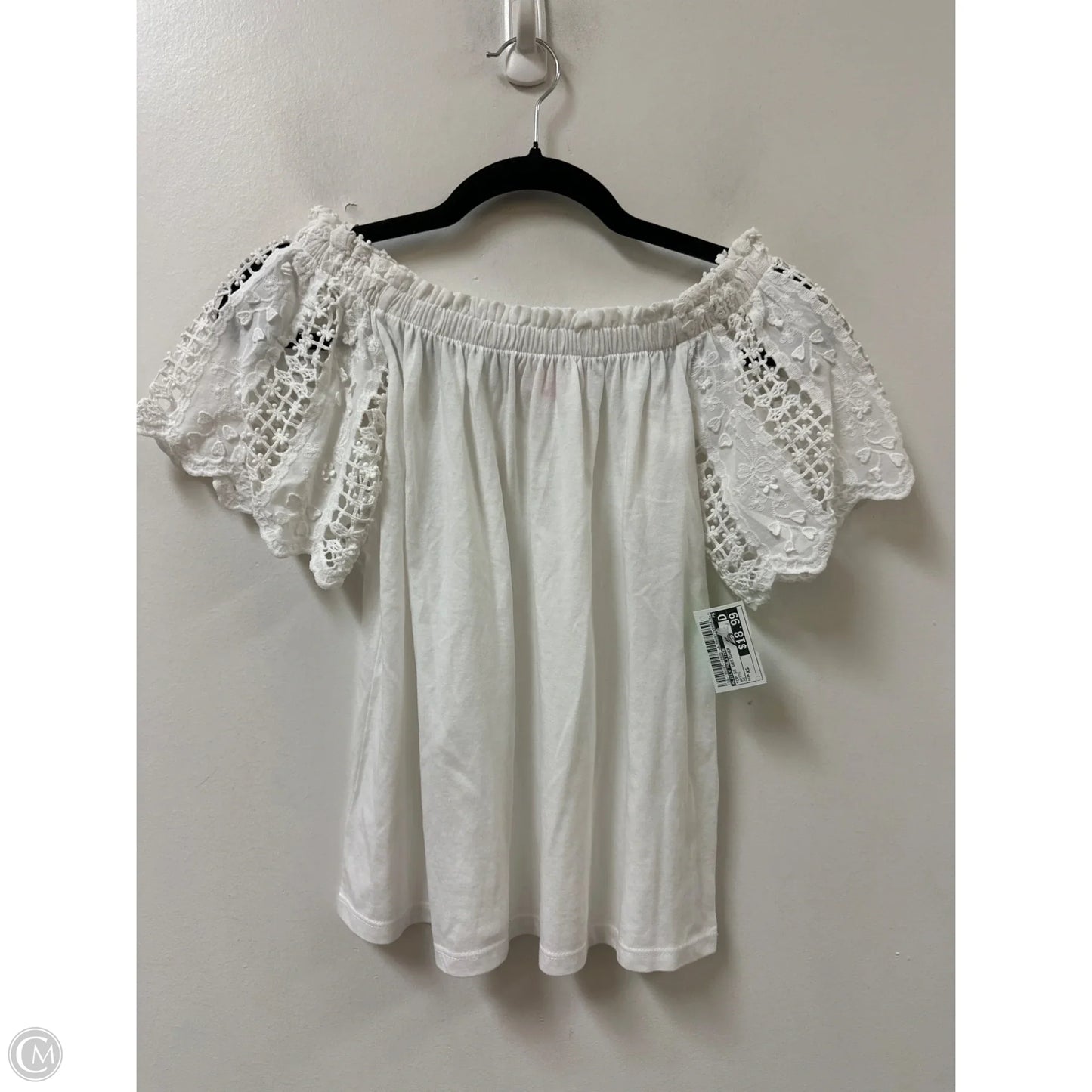 Top Short Sleeve Designer By Lilly Pulitzer In White, Size: Xs