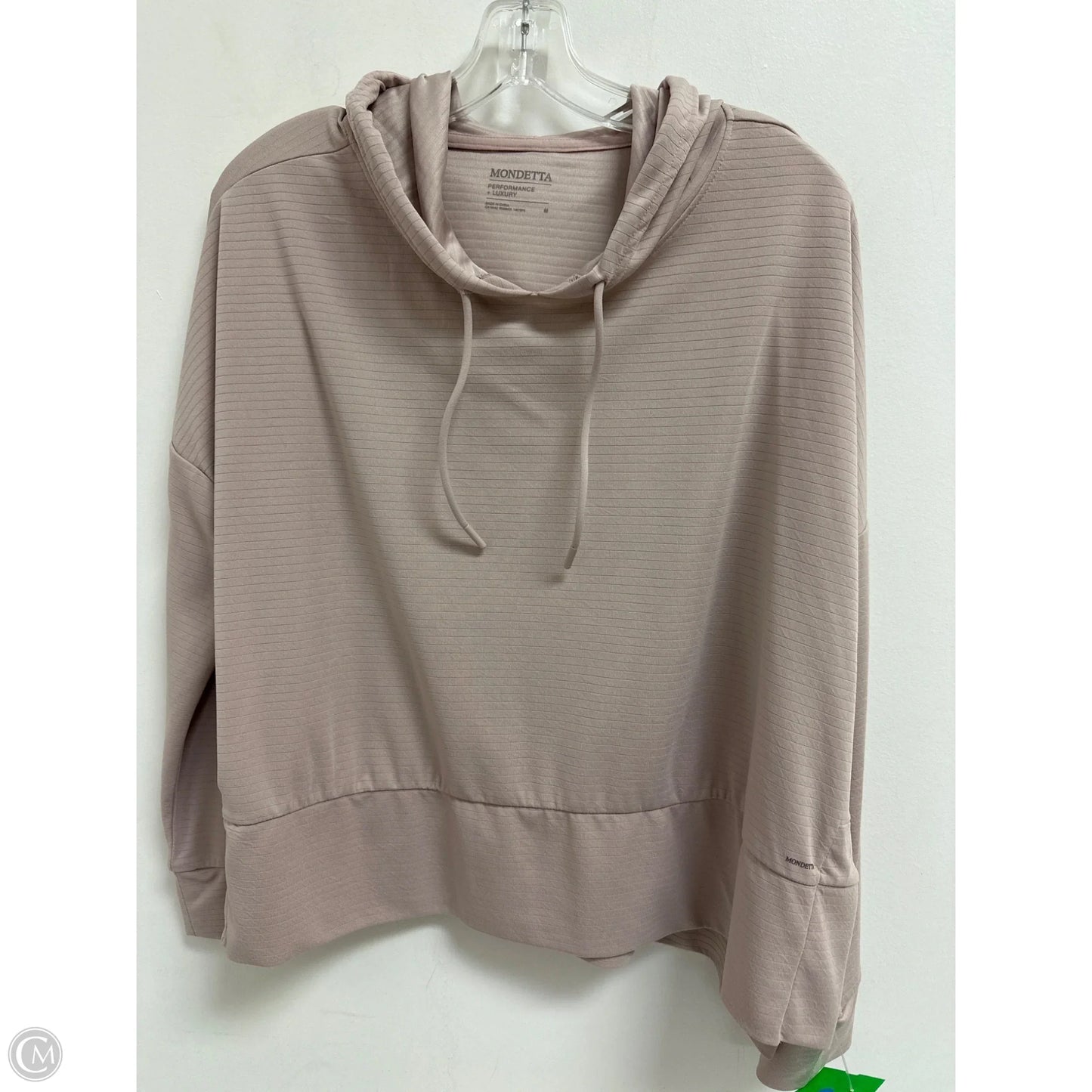 Athletic Sweatshirt Hoodie By Mondetta In Pink, Size: M