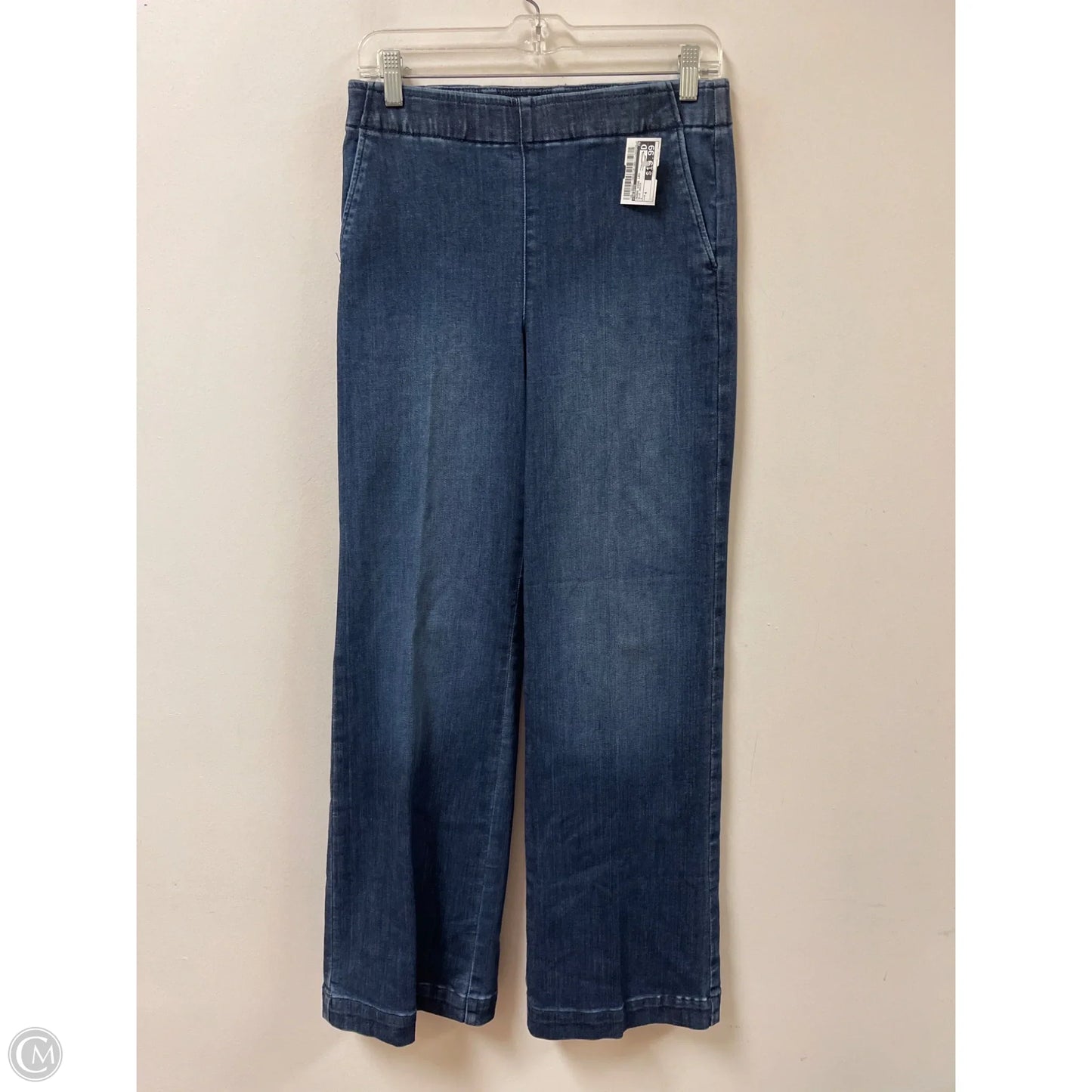 Jeans Wide Leg By Talbots In Blue Denim, Size: 4