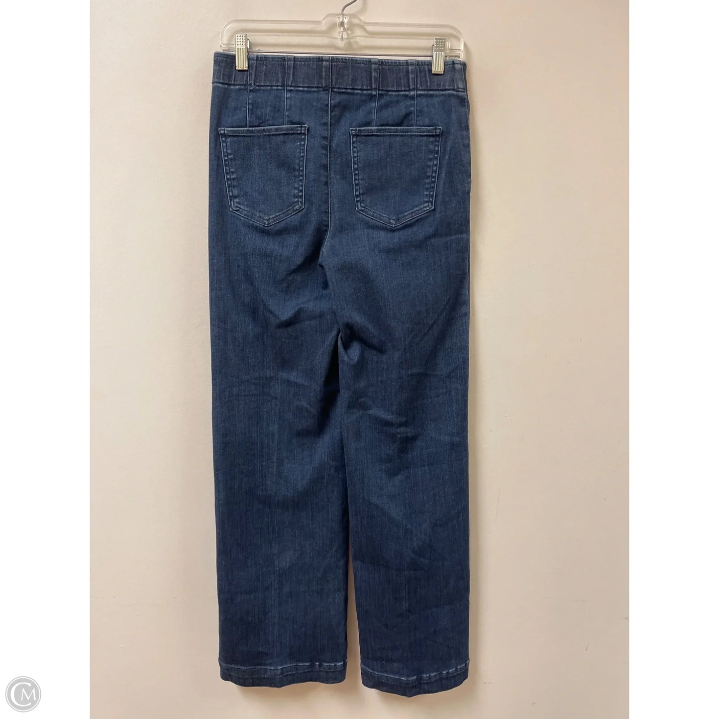 Jeans Wide Leg By Talbots In Blue Denim, Size: 4
