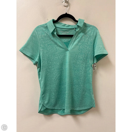 Athletic Top Short Sleeve By Tommy Bahama In Teal, Size: M
