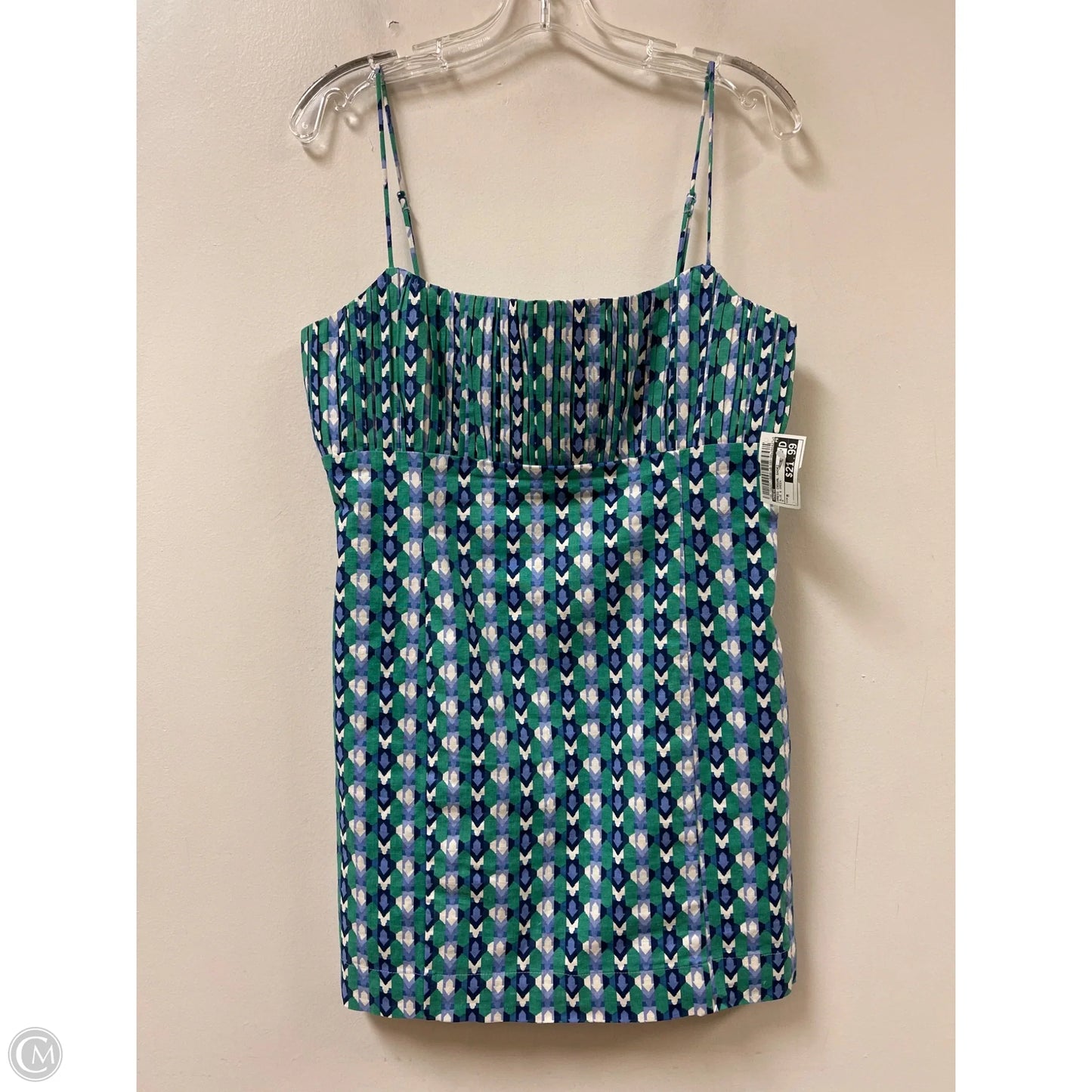 Dress Casual Short By Maeve In Blue & Green, Size: M