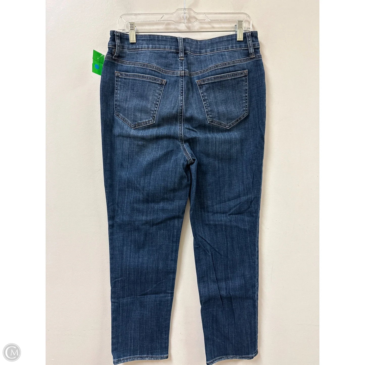 Jeans Cropped By Chicos In Blue Denim, Size: 8