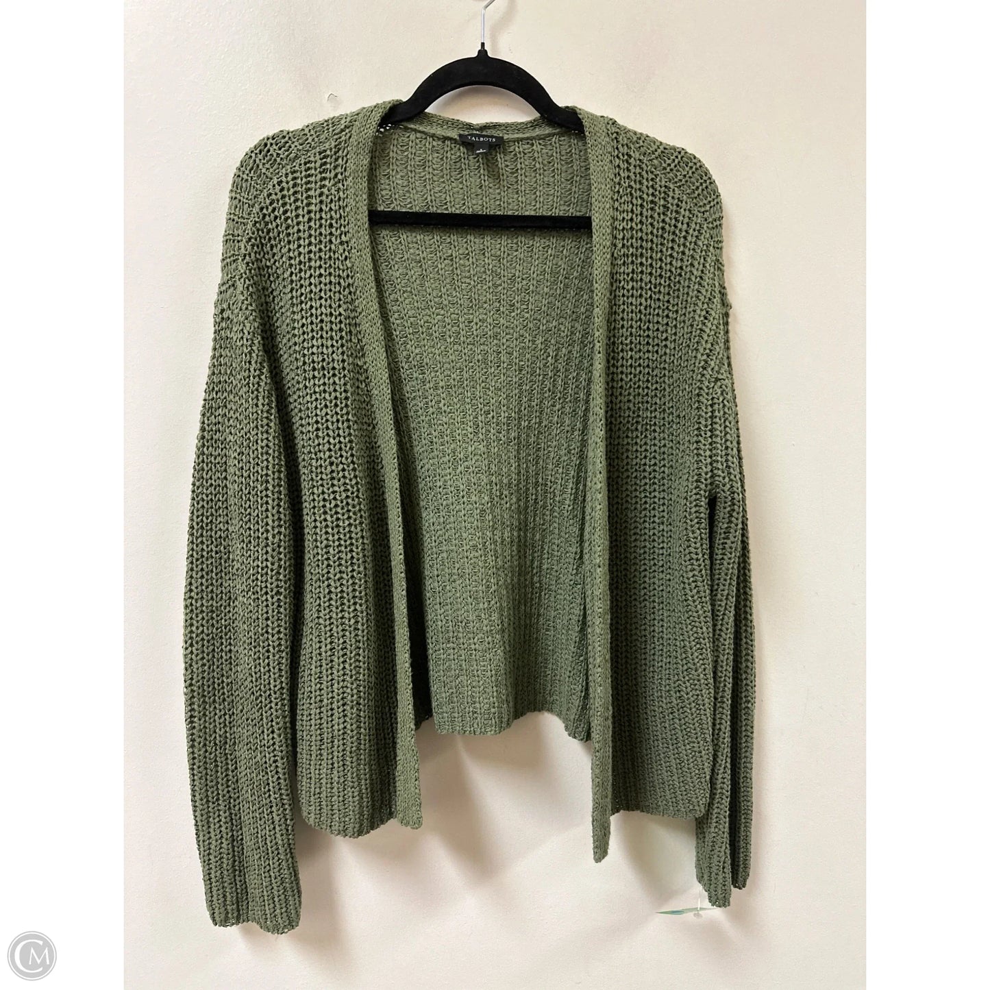Sweater Cardigan By Talbots In Green, Size: S