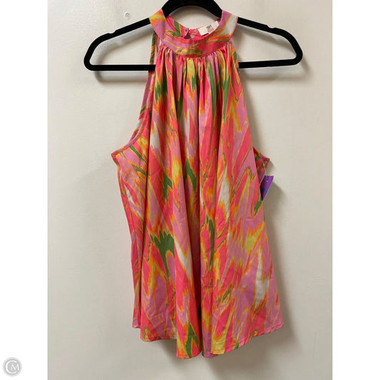 Top Sleeveless By Clothes Mentor In Green & Pink, Size: Xl