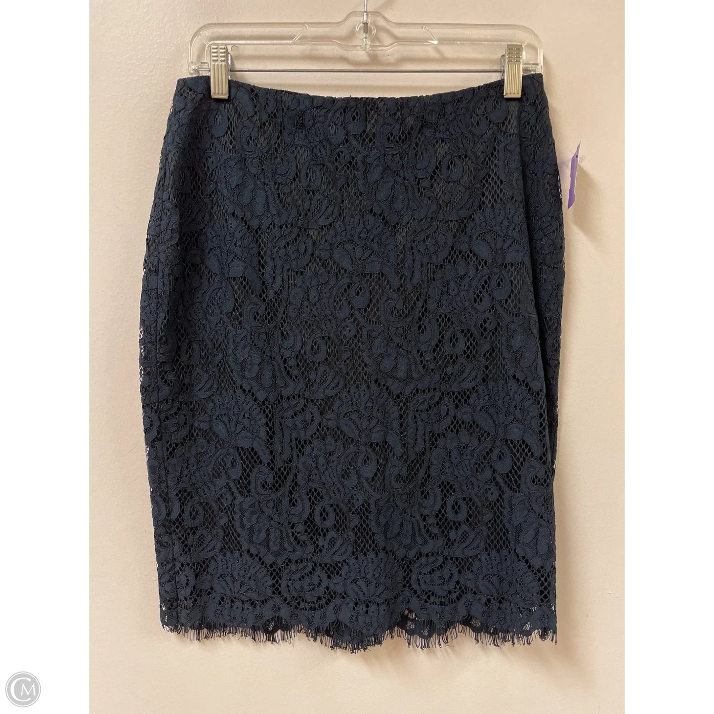 Skirt Midi By Banana Republic In Navy, Size: 2
