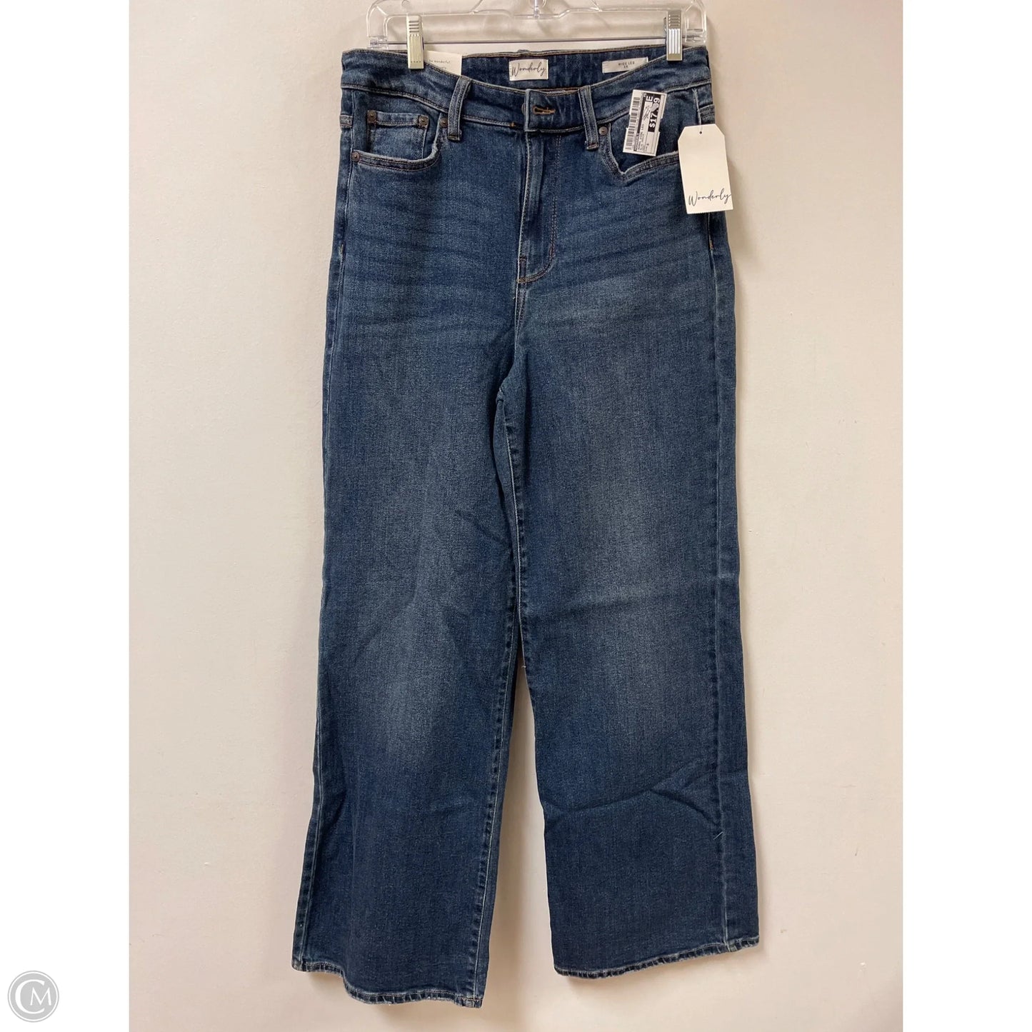 Jeans Wide Leg By Wonderly In Blue Denim, Size: 8
