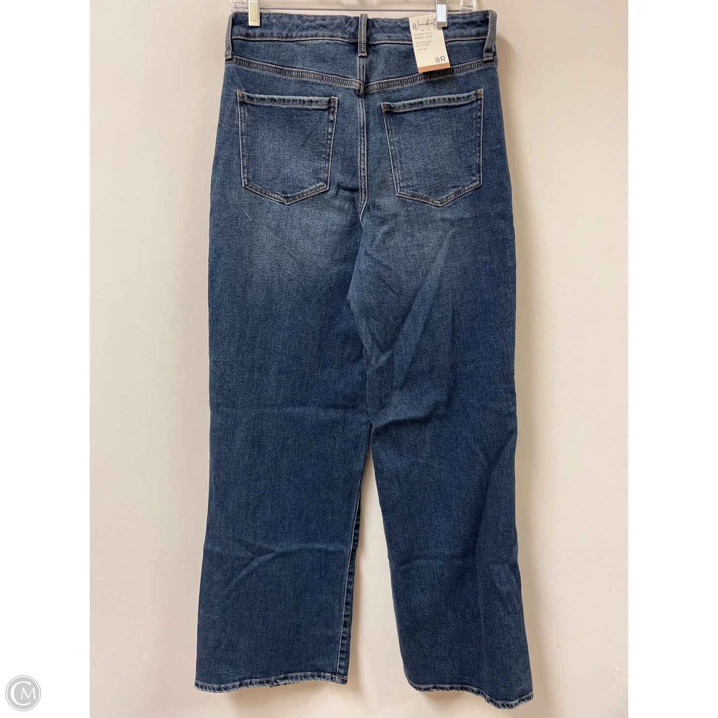 Jeans Wide Leg By Wonderly In Blue Denim, Size: 8