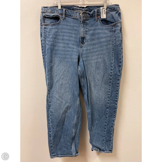 Jeans Wide Leg By Old Navy In Blue Denim, Size: 18