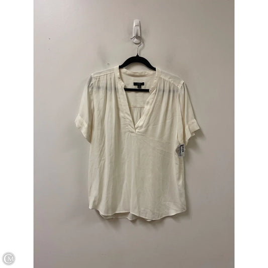 Top Short Sleeve By J. Crew In Cream, Size: S