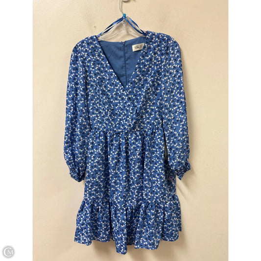 Dress Casual Short By Eliza J In Blue & White, Size: S