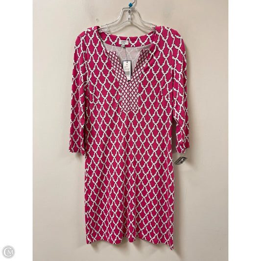 Dress Casual Short By Crown And Ivy In Pink & White, Size: Xs