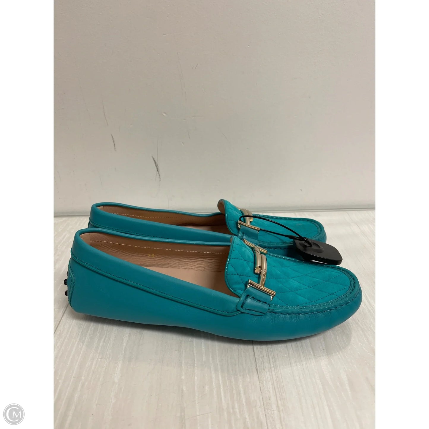 Shoes Luxury Designer By Tods In Blue, Size: 9