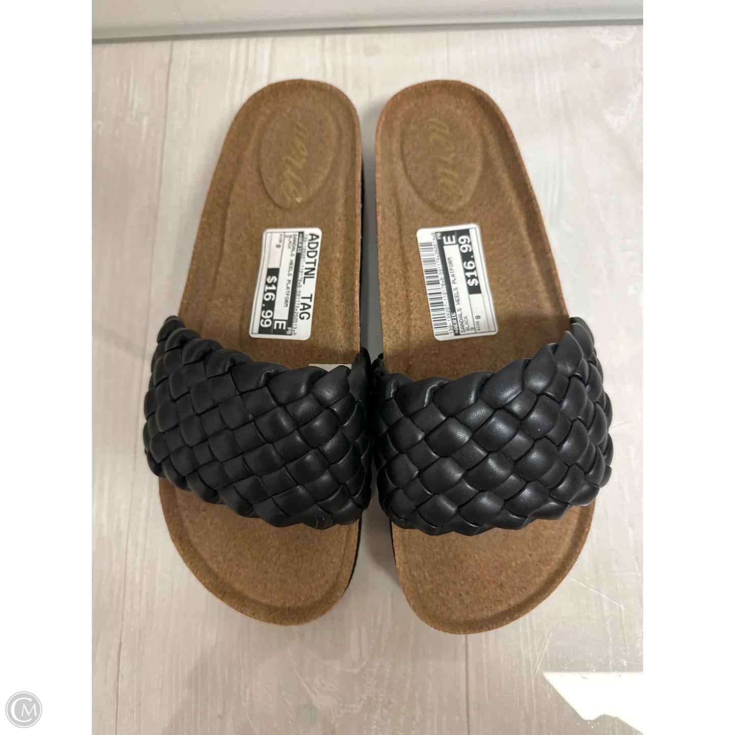 Sandals Heels Platform By Aerie In Black, Size: 9