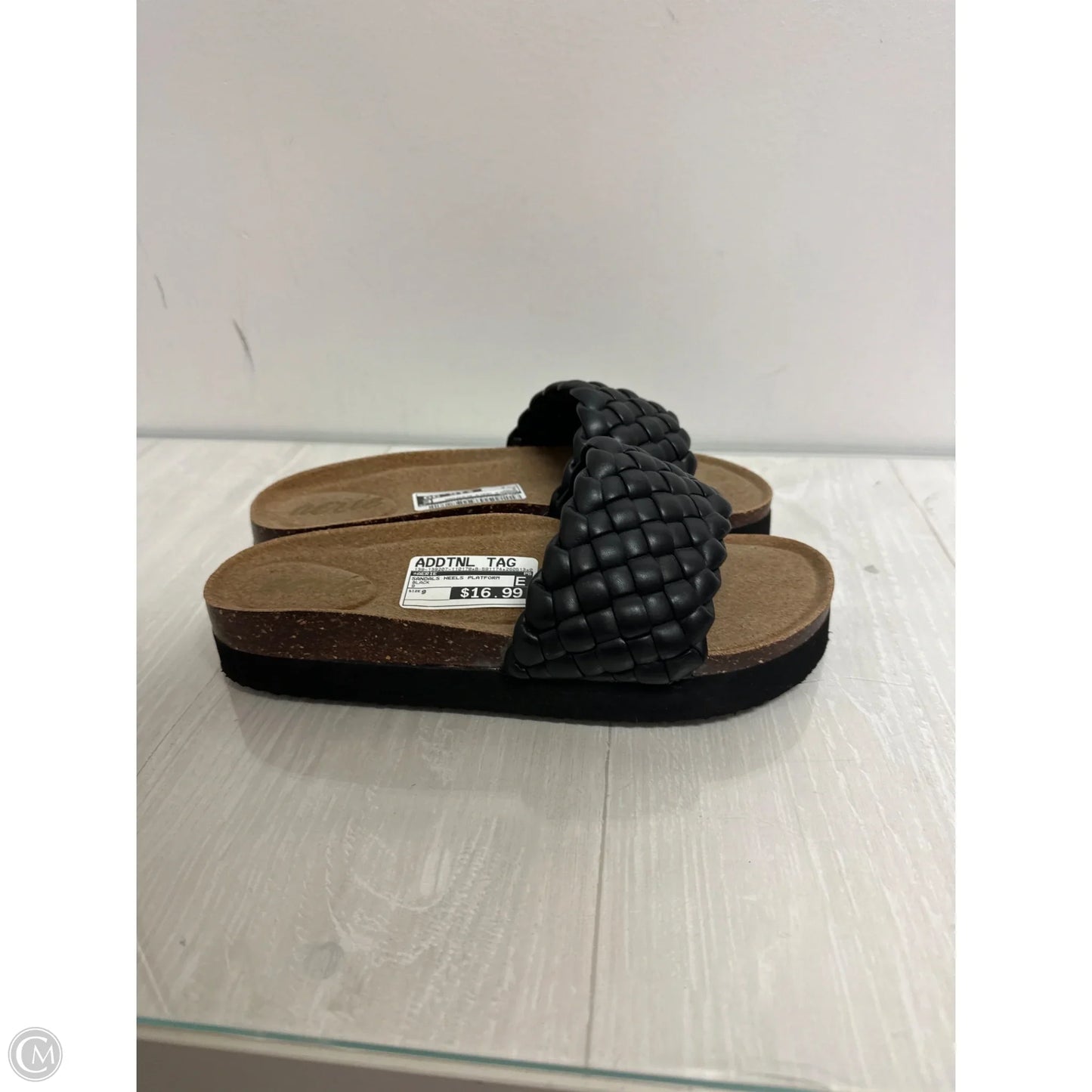 Sandals Heels Platform By Aerie In Black, Size: 9
