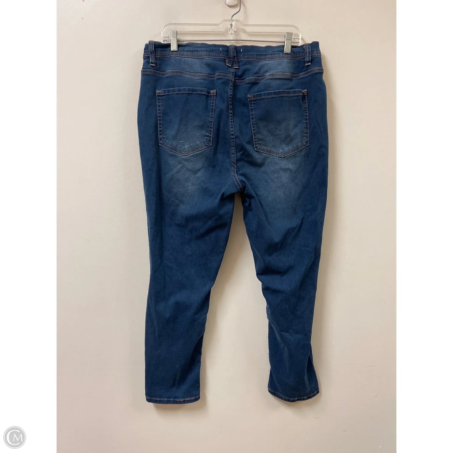 Jeans Skinny By Angels In Blue Denim, Size: 20