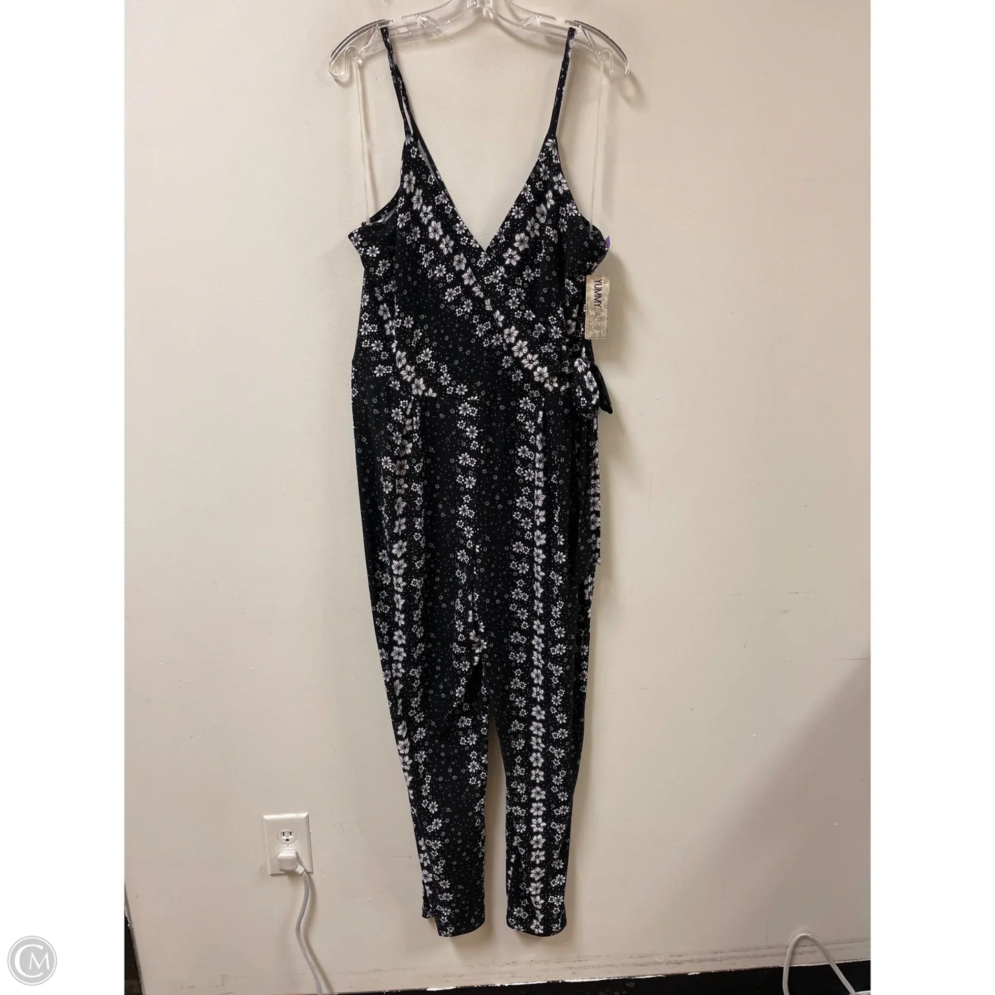 Jumpsuit By Derek Heart In Black & White, Size: 2x