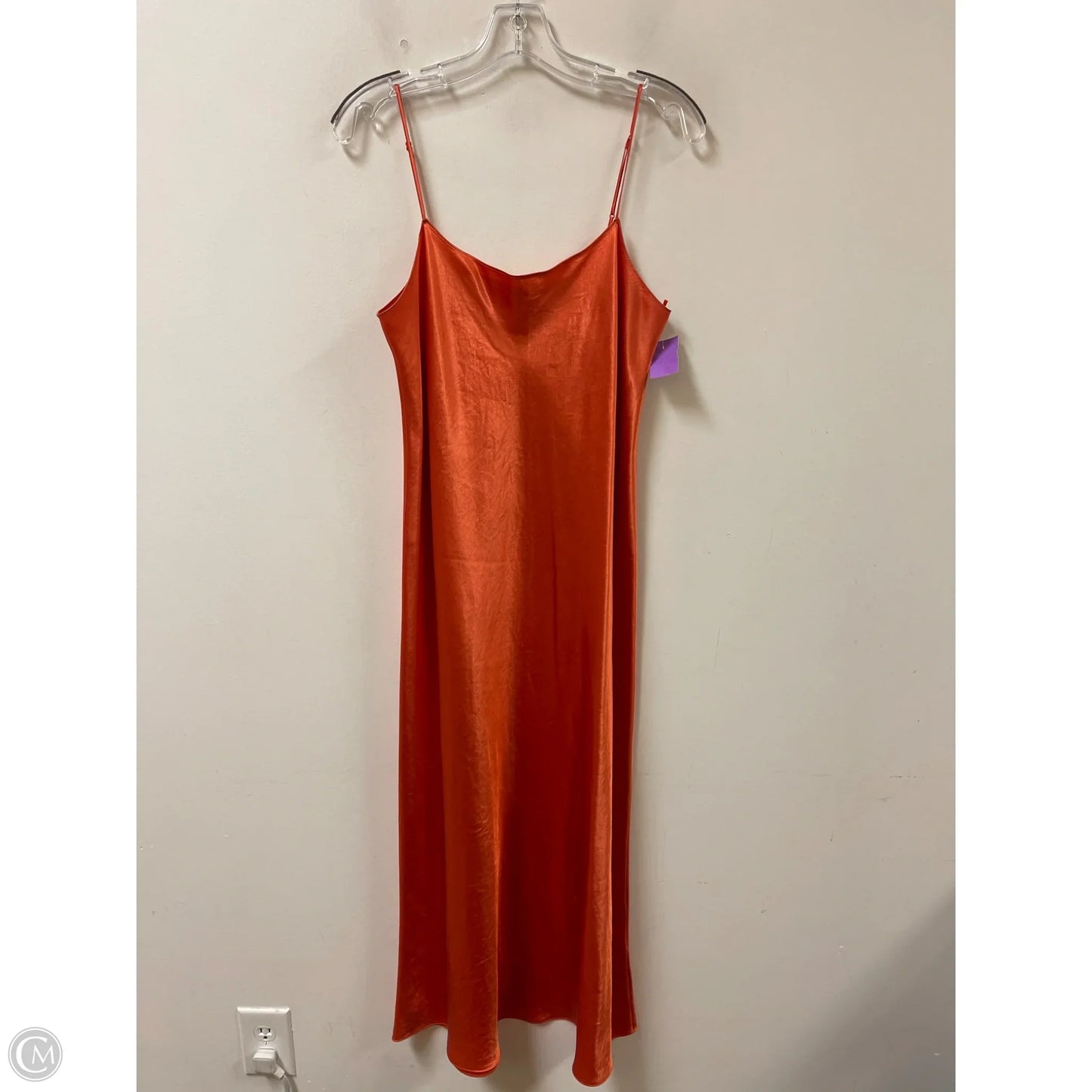 Dress Casual Midi By Vince In Orange, Size: L