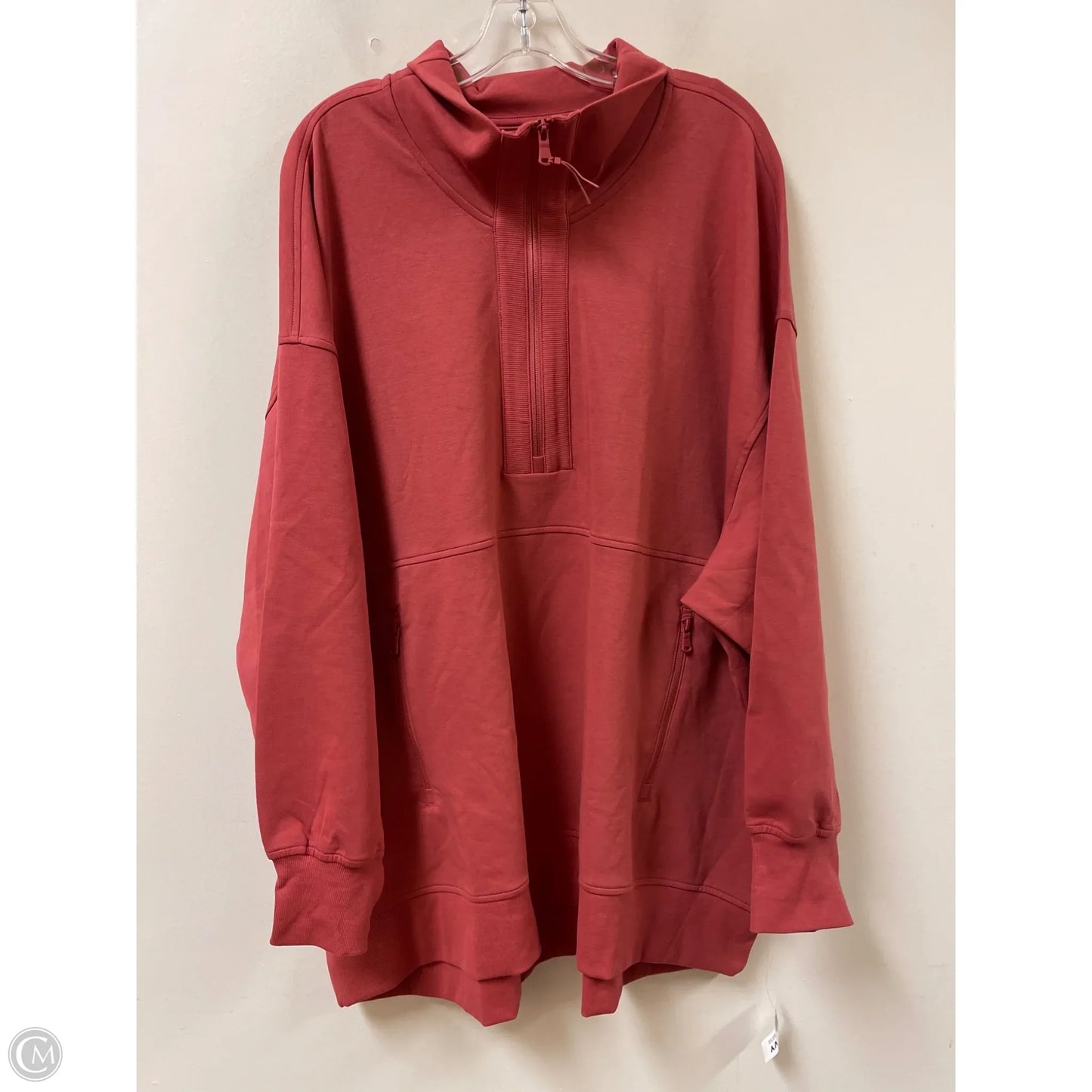 Athletic Sweatshirt Collar By Old Navy In Red, Size: 3x