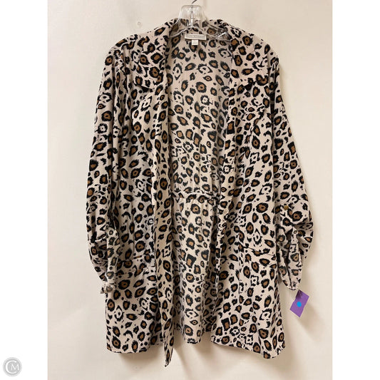 Blazer By Dana Buchman In Animal Print, Size: L