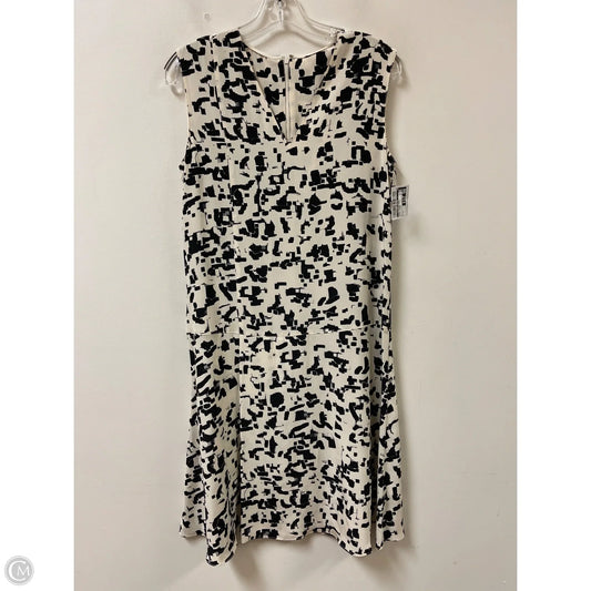 Dress Casual Midi By Clothes Mentor In Black & Cream, Size: S