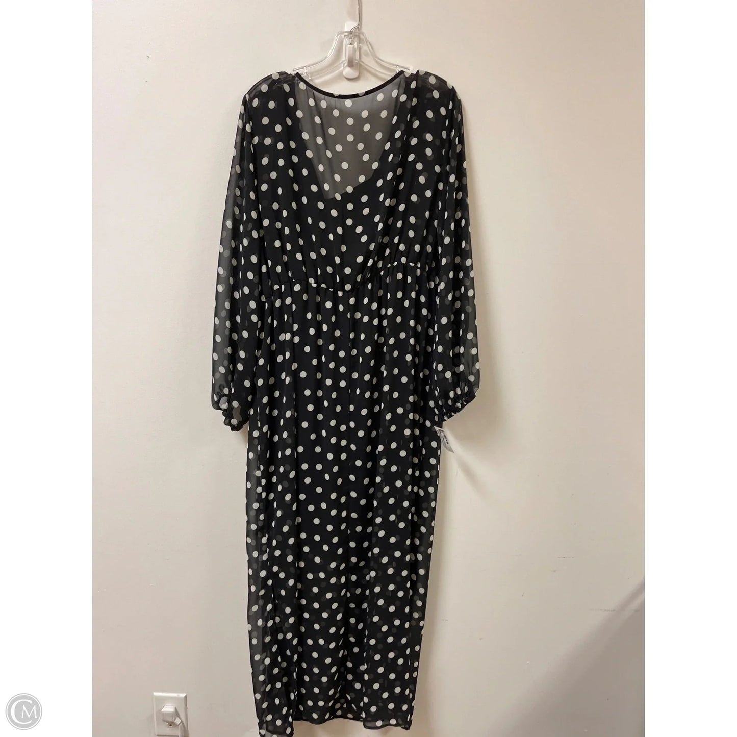 Dress Casual Maxi By Ava & Viv In Polkadot Pattern, Size: 1x