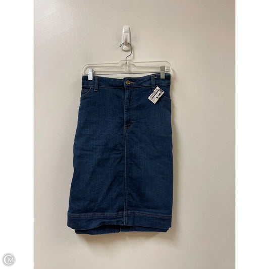 Skirt Midi By Lee In Blue Denim, Size: 18