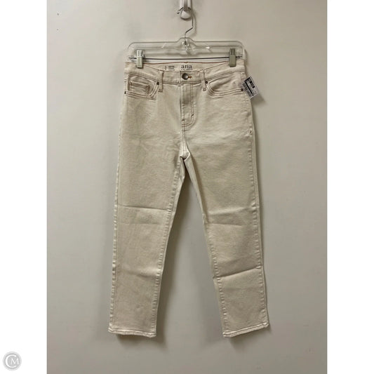 Jeans Straight By Ana In Cream Denim, Size: 2