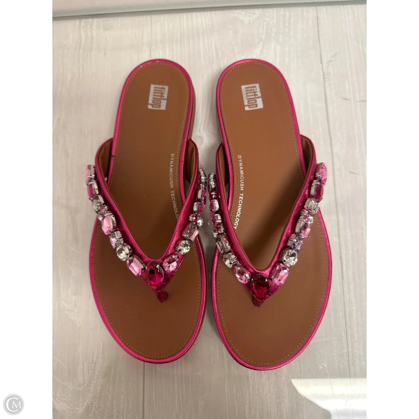 Sandals Flip Flops By Fitflop In Pink, Size: 8