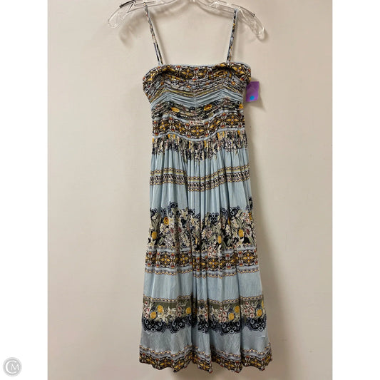 Dress Casual Midi By White House Black Market In Blue, Size: Xs