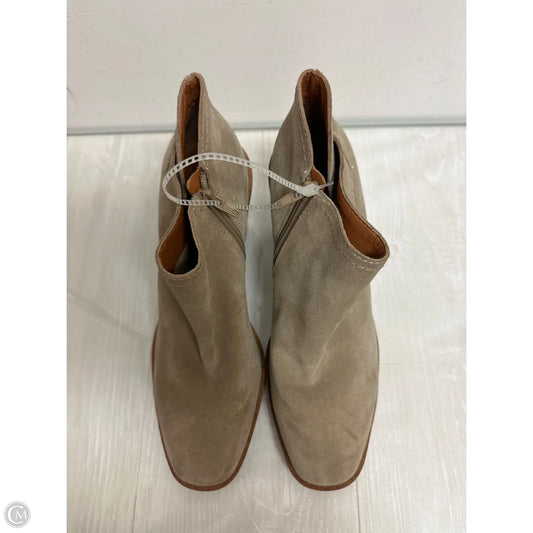Boots Ankle Heels By Lucky Brand In Cream, Size: 10