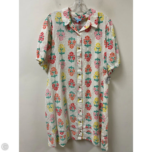 Dress Casual Midi By Draper James In Floral Print, Size: 3x