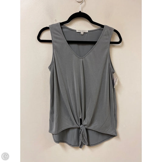 Top Sleeveless By Green Envelope In Grey, Size: S