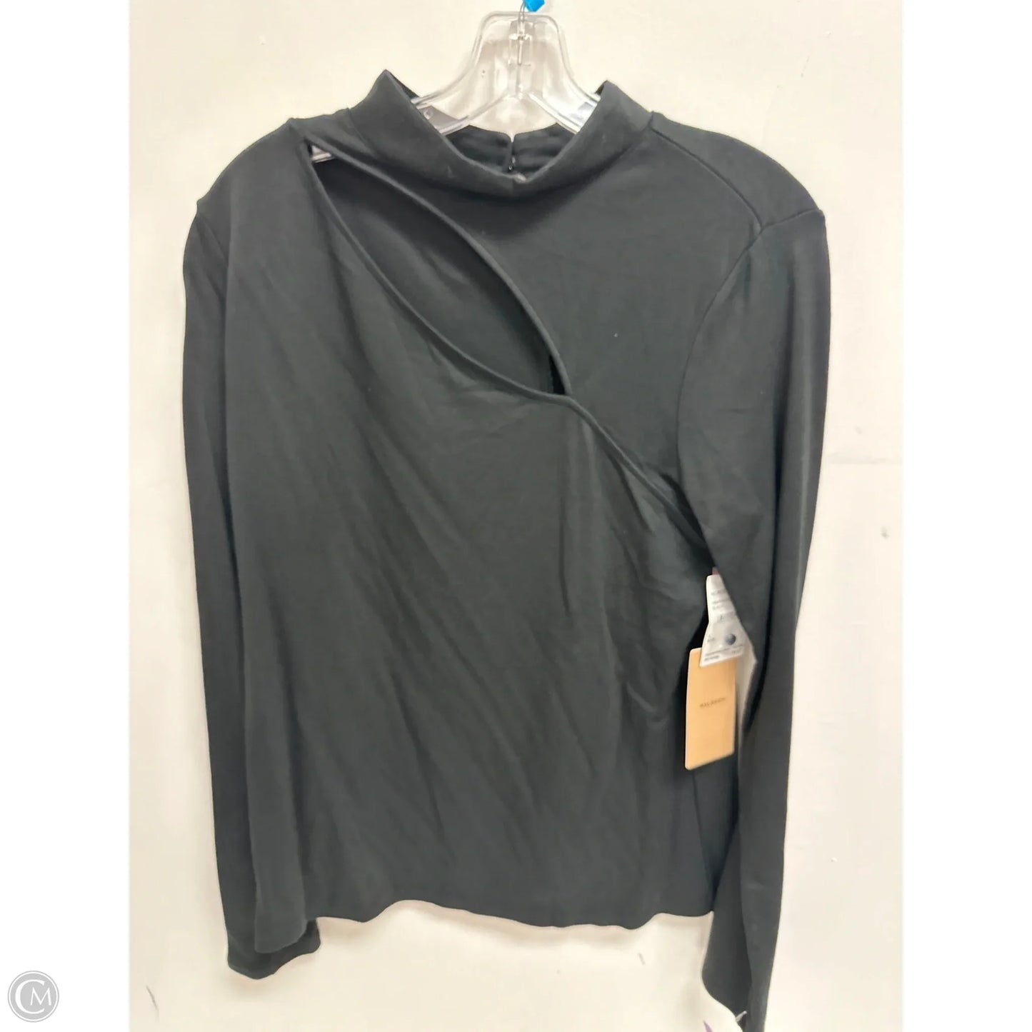 Top Long Sleeve By Halogen In Black, Size: L