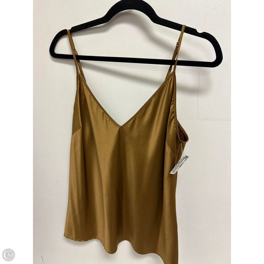 Top Sleeveless By Clothes Mentor In Brown, Size: L