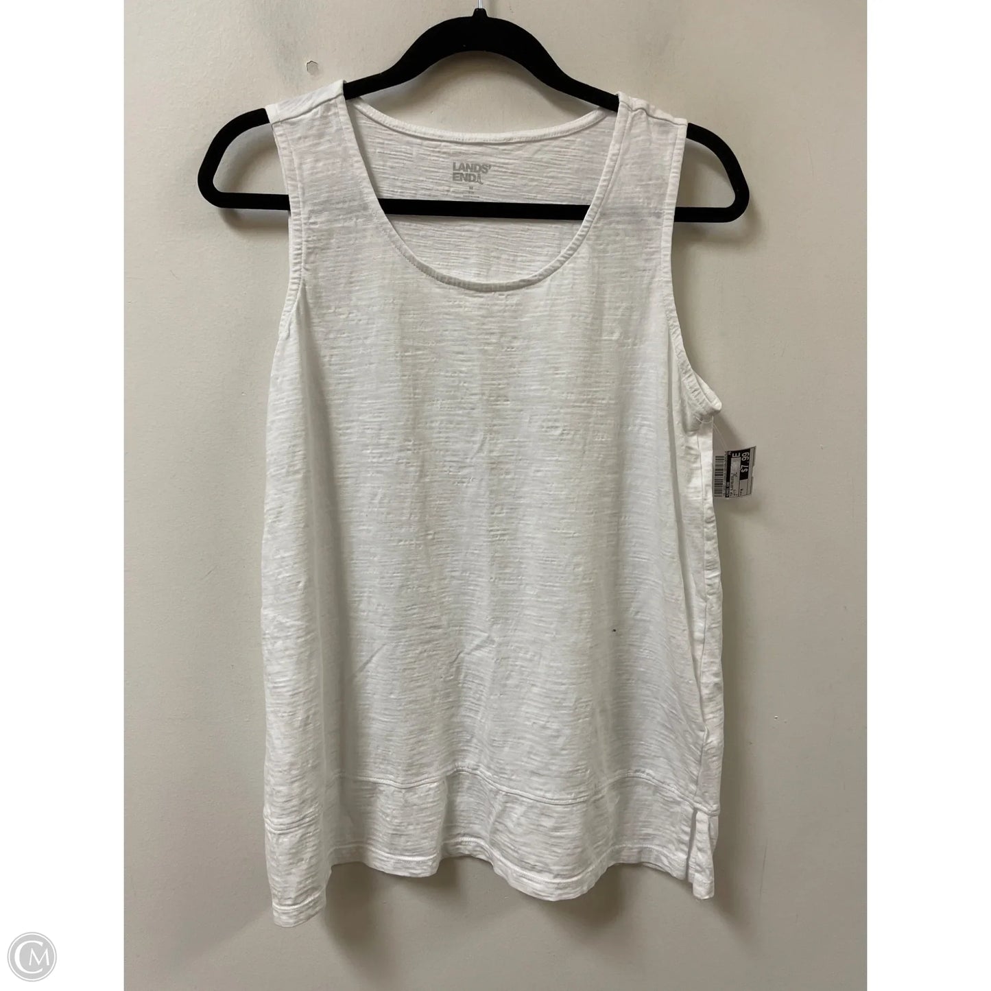 Top Sleeveless By Lands End In White, Size: M