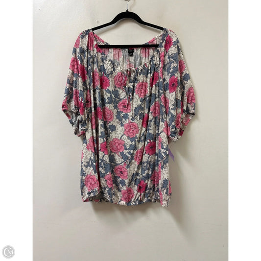 Top Short Sleeve By Torrid In Floral Print, Size: 3x